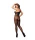 SUBBLIME 952037 BODYSTOCKING DE REJILLA DE UN HOMBRO CON DIAMANTES NEGRO TALLA aNICA