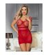 SUBBLIME 951924 VESTIDO DE REJILLA CROCHa CORTO ROJO TALLA aNICA