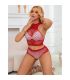 SUBBLIME 952402 SET DE REJILLA CON BRILLANTES ROJO TALLA aNICA