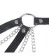 SUBBLIME 953713 CINTURaN DE BONDAGE PUNK HEBILLA METAL NEGRO TALLA aNICA