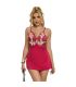 SUBBLIME 954123 BABYDOLL CON DISEaO FLORAL ROJO S M