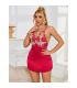 SUBBLIME 954123 BABYDOLL CON DISEaO FLORAL ROJO S M