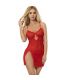 SUBBLIME 954208 BABYDOLL DE ENCAJE CON TIRANTES AJUSTABLES ROJO S M