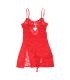 SUBBLIME 954208 BABYDOLL DE ENCAJE CON TIRANTES AJUSTABLES ROJO S M