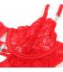 SUBBLIME 954208 BABYDOLL DE ENCAJE CON TIRANTES AJUSTABLES ROJO S M