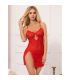 SUBBLIME 954208 BABYDOLL DE ENCAJE CON TIRANTES AJUSTABLES ROJO S M