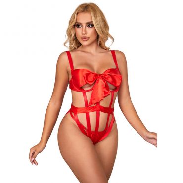 SUBBLIME 954468 BODY SEXY CALADO CON LAZO ROJO S M