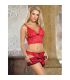 SUBBLIME 953898 CAMISaN DE SEDA Y ENCAJE PANTIES ROJO S M