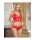 SUBBLIME 953898 CAMISaN DE SEDA Y ENCAJE PANTIES ROJO S M