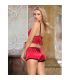 SUBBLIME 953898 CAMISaN DE SEDA Y ENCAJE PANTIES ROJO S M