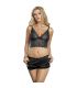 SUBBLIME 953911 CAMISaN DE SEDA Y ENCAJE PANTIES NEGRO S M