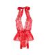 SUBBLIME 953973 BODY SEXY CON VOLANTES CINTURaN ROJO S M