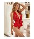 SUBBLIME 953973 BODY SEXY CON VOLANTES CINTURaN ROJO S M