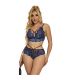 SUBBLIME 954062 SUJETADOR PANTIES ENCAJE AZUL S M