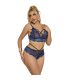 SUBBLIME 954062 SUJETADOR PANTIES ENCAJE AZUL S M