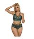 SUBBLIME 954086 SUJETADOR PANTIES ENCAJE VERDE S M