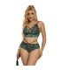 SUBBLIME 954086 SUJETADOR PANTIES ENCAJE VERDE S M