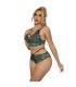 SUBBLIME 954086 SUJETADOR PANTIES ENCAJE VERDE S M