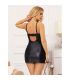 SUBBLIME 954161 VESTIDO TANGA CUERO NEGRO S M