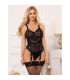 SUBBLIME 954260 BODY CON CADENAS LIGUEROS NEGRO S M