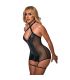 SUBBLIME 954444 VESTIDO SEXY DE REJILLA CUERO NEGRO S M