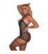 SUBBLIME 954444 VESTIDO SEXY DE REJILLA CUERO NEGRO S M