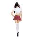 LEG AVENUE DISFRAZ MISS COLEGIALA CLaSICO ROJO BLANCO S M