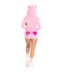 LEG AVENUE BODY OSITO TERCIOPELO ROSA S