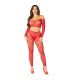 LEG AVENUE CROP TOP MEDIAS ROJO TALLA aNICA