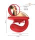 INTENSE MARIAH VIBRADOR ESTIMULADOR EN FORMA DE U 10 VIBRACIONES ROJO