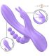 INTENSE MIKO TRIPLE VIBRADOR RABBIT ESTIMULADOR ANAL 7 VIBRACIONES MORADO