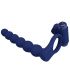 PRETTY LOVE AJMAL ANILLO VIBRADOR CON PLUG AZUL