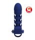 PRETTY LOVE ALTAF ANILLO VIBRADOR CON FUNDA DE SILICONA AZUL