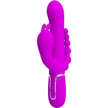 PRETTY LOVE CAMMY TRIPLE VIBRADOR MULTIFUNCIaN 4 EN 1 ROSA