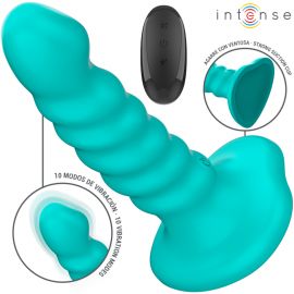 INTENSE BUFFY VIBRADOR TALLA S DISEaO EN ESPIRAL 10 VIBRACIONES AZUL CONTROL REMOTO