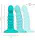 INTENSE BUFFY VIBRADOR TALLA S DISEaO EN ESPIRAL 10 VIBRACIONES AZUL CONTROL REMOTO