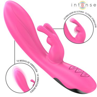 INTENSE RANDALL VIBRADOR RABBIT 10 VIBRACIONES ROSA