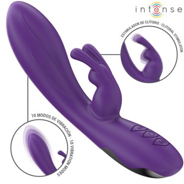 INTENSE RANDALL VIBRADOR RABBIT 10 VIBRACIONES MORADO