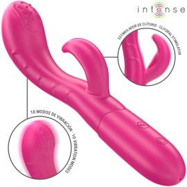 INTENSE AMARA VIBRADOR CON LENGUA ESTIMULADORA 10 VIBRACIONES ROSA