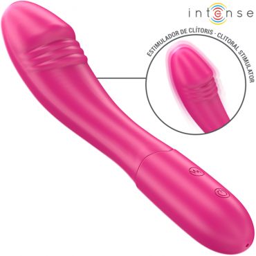 INTENSE BELINDA VIBRADOR 19 CM FLEXIBLE 10 VIBRACIONES ROSA