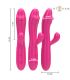 INTENSE IVY VIBRADOR FLEXIBLE 10 VIBRACIONES CON LENGUA ESTIMULADORA ROSA