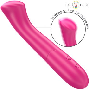 INTENSE PATY VIBRADOR 19 CM FLEXIBLE 10 VIBRACIONES MODELO 2 ROSA