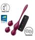 SATISFYER LOVE BIRDS VARY BOLAS VIBRADORES APP GRATUITA ROJO VINO