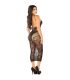 LEG AVENUE VESTIDO LARGO AJUSTADO SIN COSTURAS NEGRO TALLA aNICA