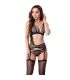 LIVCO CORSETTI FASHION CELESTE LC 20246 SUJETADOR LIGUERO PANTY NEGRO S M