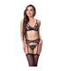 LIVCO CORSETTI FASHION KEILA LC 20245 SUJETADOR LIGUERO PANTY NEGRO S M