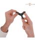 INTENSE CARSON ANILLO DOBLE PARA PENE SILICONA NEGRO MODELO 4