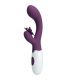 PRETTY LOVE BUTTERFLY KISS VIBRADOR RABBIT ESTIMULADOR PUNTO G MORADO