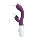 PRETTY LOVE BUTTERFLY KISS VIBRADOR RABBIT ESTIMULADOR PUNTO G MORADO