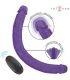 INTENSE GUNTER DILDO DOBLE VIBRADOR 40 CM MORADO CONTROL REMOTO